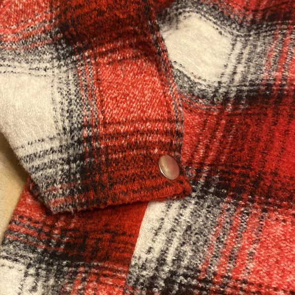 Zara Plaid Balloon Sleeve Sweater Size Medium - Picture 2 of 6